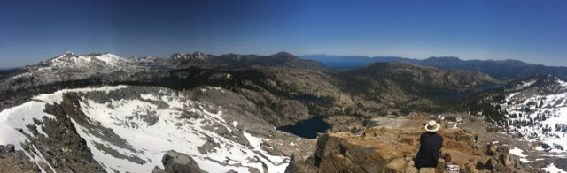 At the summit of Ralston Peak