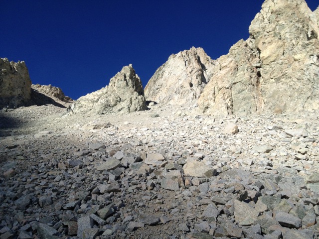 Deep blue sky over Shepherd Pass.